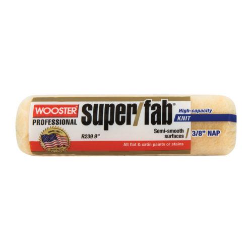 Wooster 9" Super/Fab Roller Cover, 3/8" Nap Semi-smooth